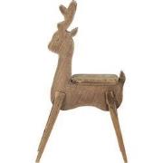 Clayre & Eef Plantentafeltje Rendier 69 cm Bruin Hout