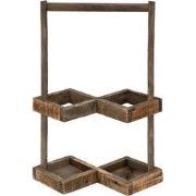 Clayre & Eef Wijnrek 27x14x42 cm Bruin Hout