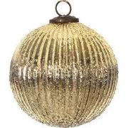 Clayre & Eef Kerstbal Ø 14 cm Goudkleurig Glas