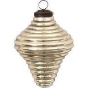 Clayre & Eef Kerstbal Ø 6 cm Zilverkleurig Glas