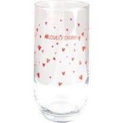 Clayre & Eef Waterglas 280 ml Glas Harten