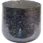 Clayre & Eef Theelichthouder Ø 19x17 cm Grijs Glas