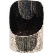 Clayre & Eef Theelichthouder Ø 15x20 cm Zilverkleurig Glas