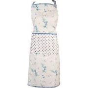 Clayre & Eef Keukenschort 70x85 cm Beige Blauw Katoen Bos Dieren Herfs...