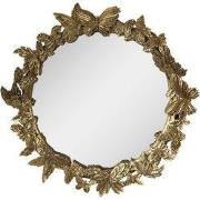 Clayre & Eef Spiegel Ø 34 cm Goudkleurig Polyresin