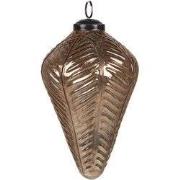 Clayre & Eef Kerstbal XL Ø 10 cm Goudkleurig Glas