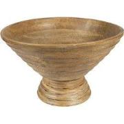 Clayre & Eef Decoratie schaal Ø 30x20 cm Bruin Hout