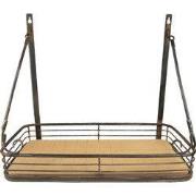 Clayre & Eef Wandrek 42x20x36 cm Zwart IJzer