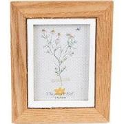 Clayre & Eef Fotolijst 7x10 cm Bruin Wit MDF
