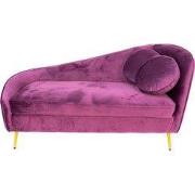 Clayre & Eef Loungebank 2-zits 2-Zits Paars Hout