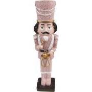 Clayre & Eef Beeld Notenkraker 16 cm Roze Kunststof