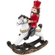 Clayre & Eef Kerstdecoratie Notenkraker 18 cm Rood Kunststof