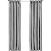 Larson - Luxe effen blackout gordijn - met haken - 3m x 2.5m - Lichtgr...