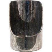 Clayre & Eef Theelichthouder Ø 18x24 cm Zilverkleurig Glas