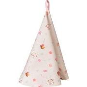 Clayre & Eef Theedoek Ø 80 cm Beige Roze Katoen Hobbelpaard