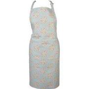 Clayre & Eef Keukenschort 70x85 cm Groen Katoen Bloemen