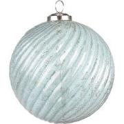 Clayre & Eef Kerstbal XL Ø 15 cm Turquoise Glas