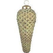 Clayre & Eef Kerstbal Ø 5 cm Groen Glas