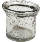 Clayre & Eef Theelichthouder Ø 10x9 cm Glas