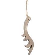 Clayre & Eef Kersthanger Gewei 9x2x28 cm Bruin Hout