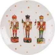 Clayre & Eef Ontbijtbord Ø 20 cm Beige Porselein Notenkrakers