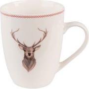 Clayre & Eef Mok 300 ml Beige Bruin Porselein Hert