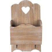 Clayre & Eef Tijdschriftenhouder 28x10x49 cm Bruin Hout