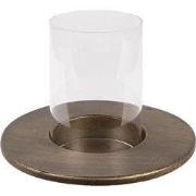 Clayre & Eef Lantaarn Ø 18x13 cm Koperkleurig IJzer