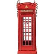 Clayre & Eef Flessenhouder 11x11x29 cm Rood IJzer