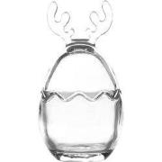 Clayre & Eef Glazen potje Ø 8x15 cm Transparant Glas