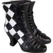Clayre & Eef Decoratie Schoenen 15x12x15 cm Zwart Wit Polyresin