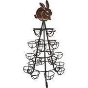 Clayre & Eef Eierhouder Konijn Ø 27x48 cm Bruin IJzer