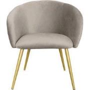 Clayre & Eef Eetkamerstoel 65x64x74 cm Grijs IJzer