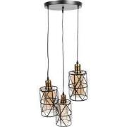 Clayre & Eef Hanglamp Ø 35x110 cm Zwart Metaal