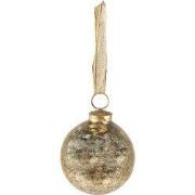 Clayre & Eef Kerstbal Ø 9 cm Goudkleurig Glas