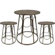 Clayre & Eef Sidetable Ø 65x73 cm Goudkleurig IJzer