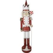 Clayre & Eef Beeld Notenkraker 170 cm Rood IJzer