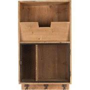 Clayre & Eef Wandrek 71 cm Bruin Zwart Hout