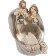 Clayre & Eef Sneeuwbol 11 cm Grijs Polyresin