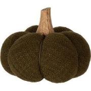 Clayre & Eef Decoratie Pompoen 13 cm Groen Polyester