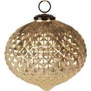 Clayre & Eef Kerstbal Ø 15x15 cm Goudkleurig Glas