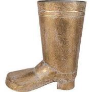 Clayre & Eef Planthouder Laars 37 cm Goudkleurig Metaal