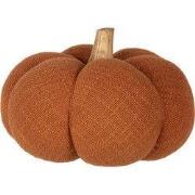 Clayre & Eef Decoratie Pompoen 17 cm Oranje Polyester