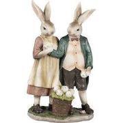 Clayre & Eef Beeld Konijn 26 cm Bruin Polyresin