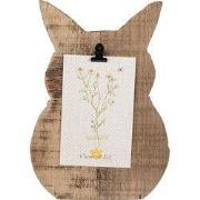 Clayre & Eef Fotolijst Konijn 18x2x25 cm Bruin Hout