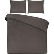 DoubleDry Dekbedovertrek 100% Natuurlijk Katoen - Eenpersoons 140x200/...