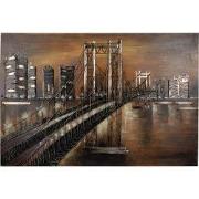 Clayre & Eef 3D Schilderijen metaal 120x80 cm Goudkleurig Bruin Metaal...