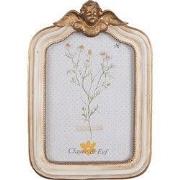 Clayre & Eef Fotolijst 10x15 cm Beige Goudkleurig Polyresin