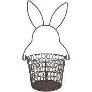 Clayre & Eef Opbergmand Ø 15x34 cm Bruin Metaal Konijn