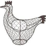 Clayre & Eef Eiermand Kip 25 cm Bruin Metaal